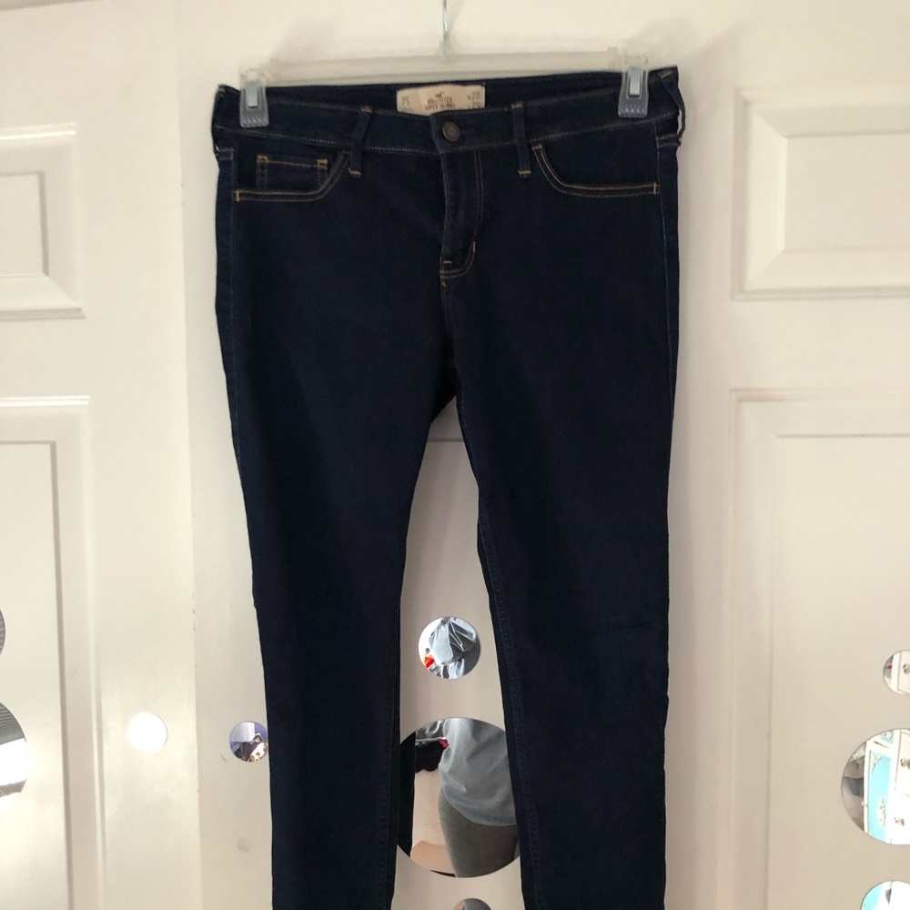 Hollister dark denim blue jeans